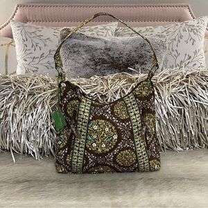 Vera Bradley Brown and Green Patterned Bag